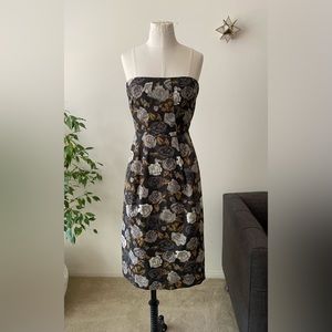 J.Crew Marielle Cotton strapless dress size 8